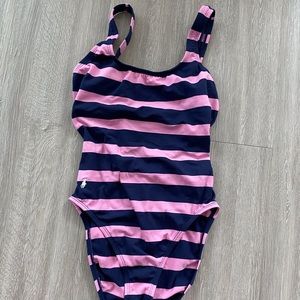 Ralph Lauren striped one piece and swim skirt